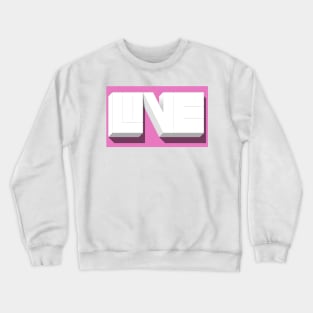 Love is real (in pink) Crewneck Sweatshirt